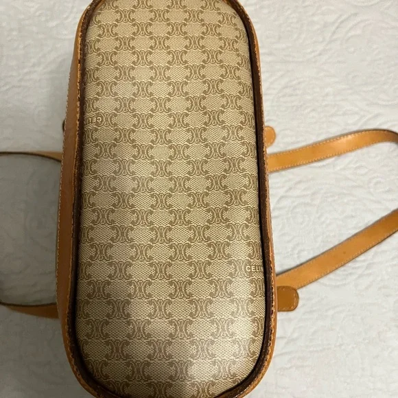 CELINE Classic Macadam Bucket Bag GUC 100% Authentic Brown/Tan- Vintage - Picture 15 of 17